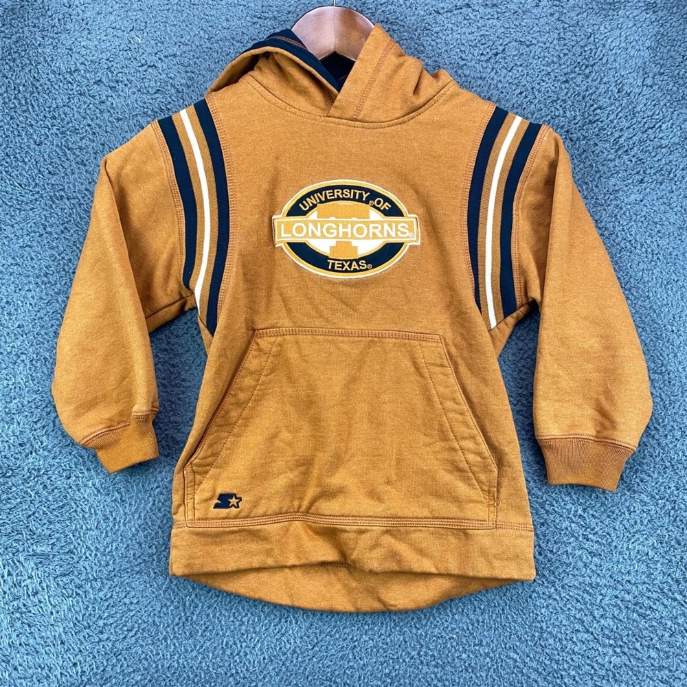 Starter University of Texas Longhorns Hoodie Kids Size 4/5 Burnt Orange